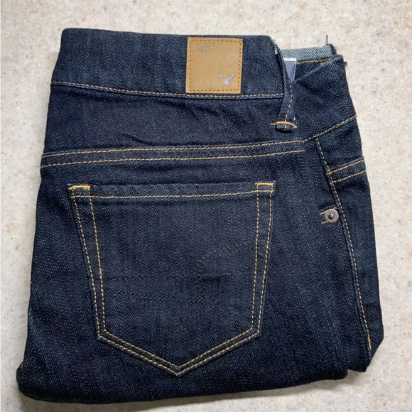 American Eagle Dark Blue Denim Jeans - Picture 4 of 4